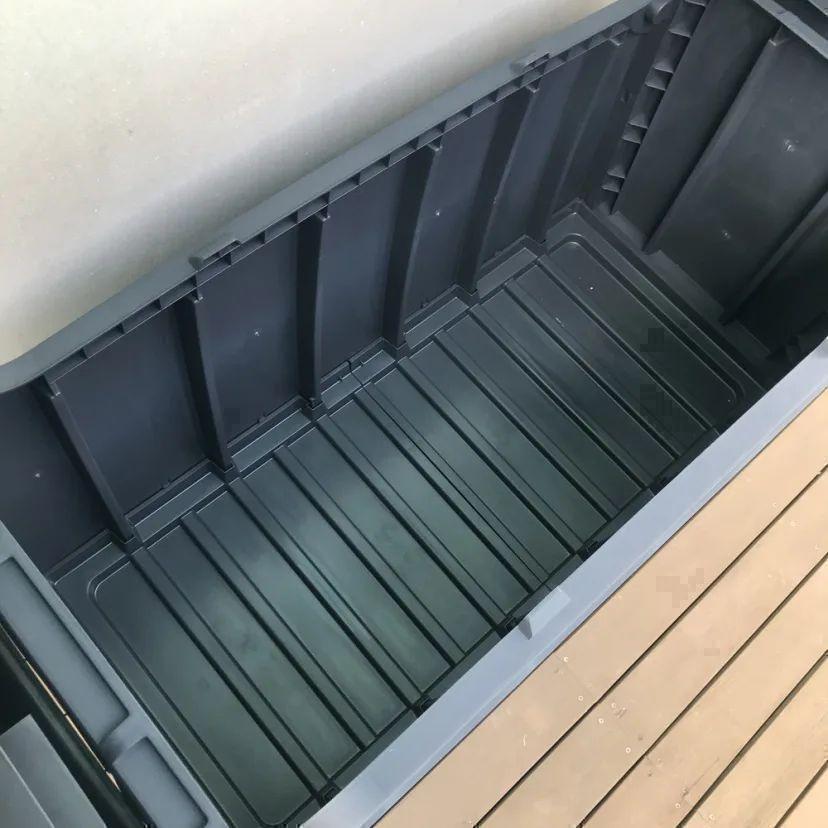 新品 イギリス製 大容量 収納ベンチ ブラック  アイアン ディノス 収納庫