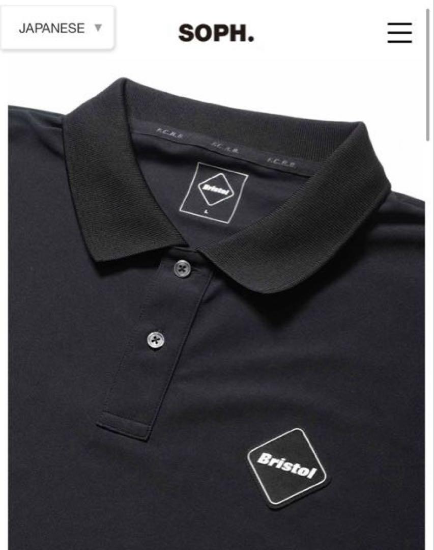 24AW FCRB FREEZE TECH S/S POLO ブラック S