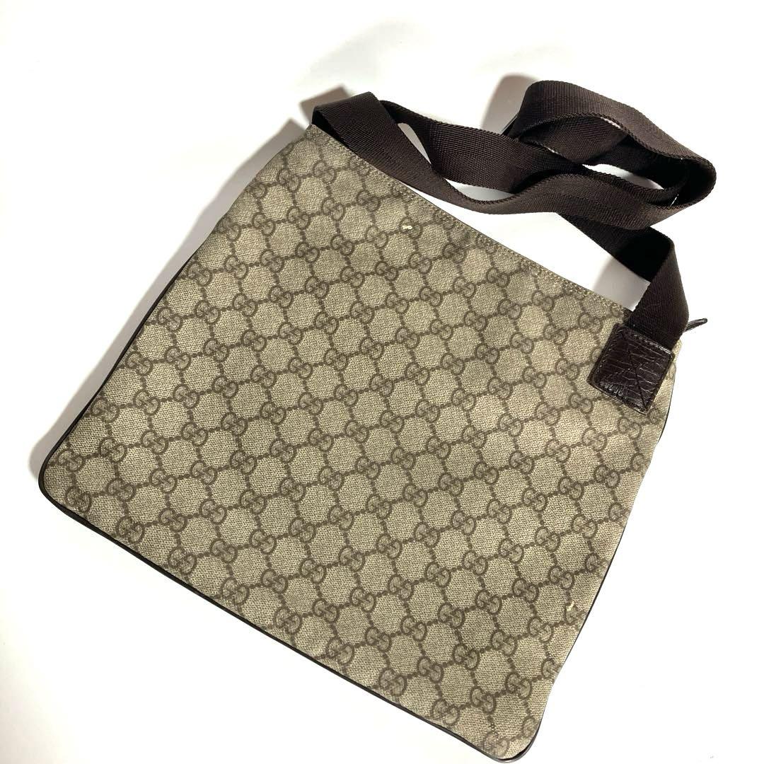 GUCCI グッチ GG総柄 PVCレザー ショルダーバッグ