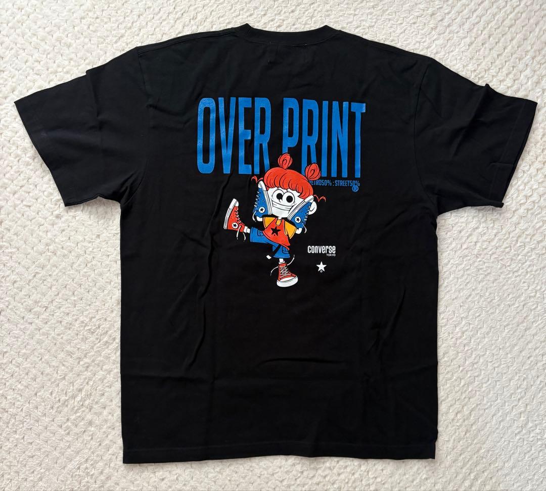 【新品タグ付き】 over print オーバープリント コンバース Tシャツ