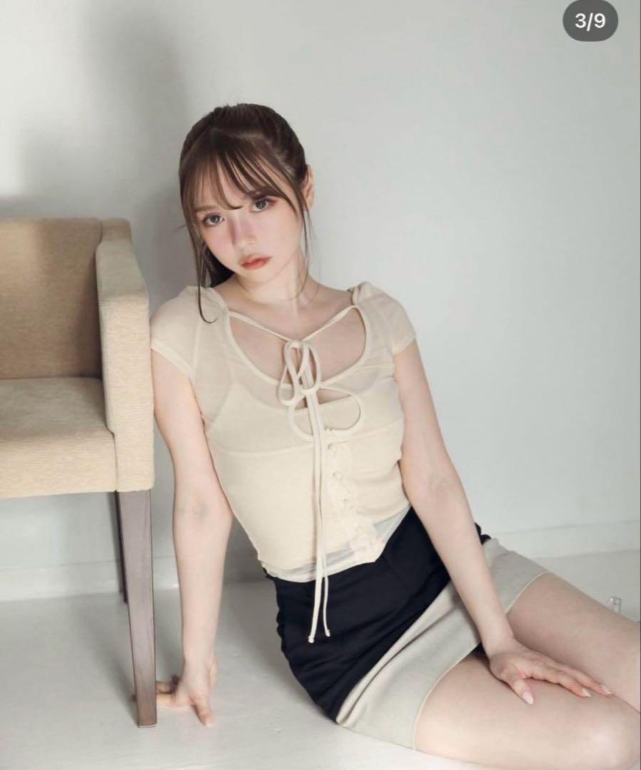 andmaryアンドマリーElm sheer ribbon set