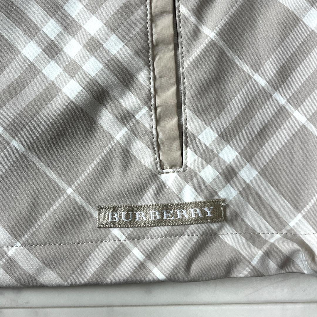 BURBERRY GOLF ベスト L ジップアップ チェック ベージュ 春夏
