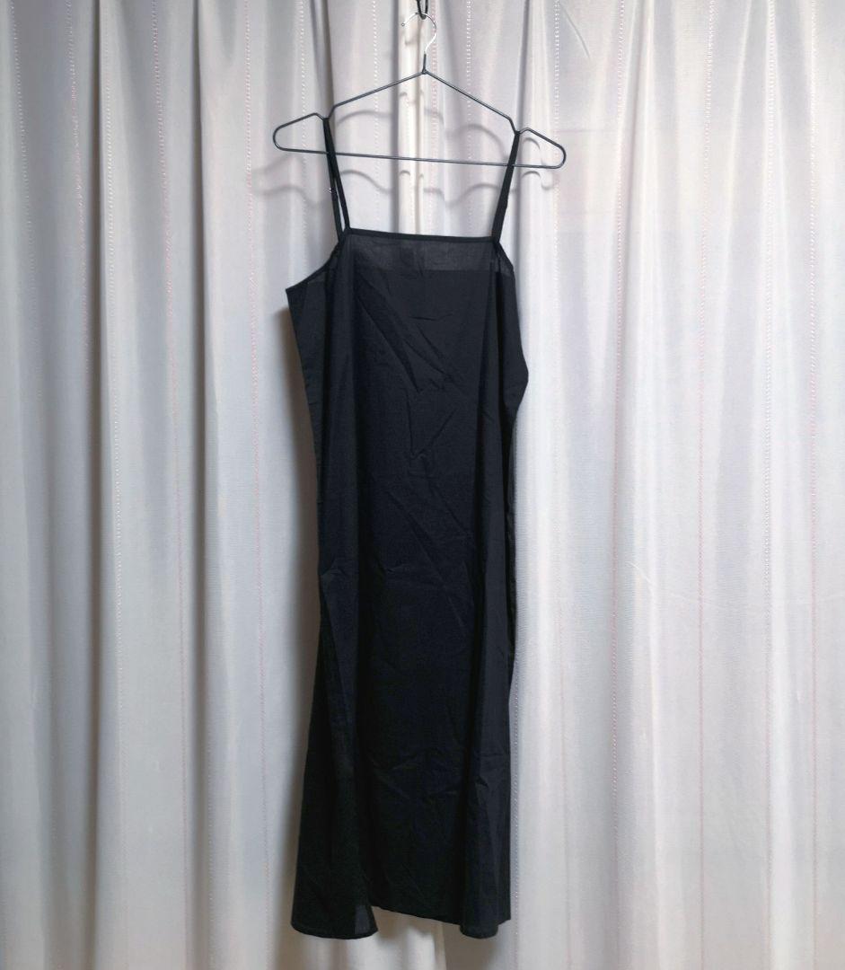 URBAN RESEARCH ピンタックVネックワンピース BLACK