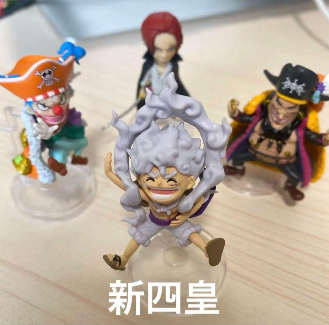 ワンピース ワーコレ 応募者限定 ニカ、シャンクス、バギー、黒ひげ ワンピース ワンピの実 四皇セットニカルフィ シャンクス バギー