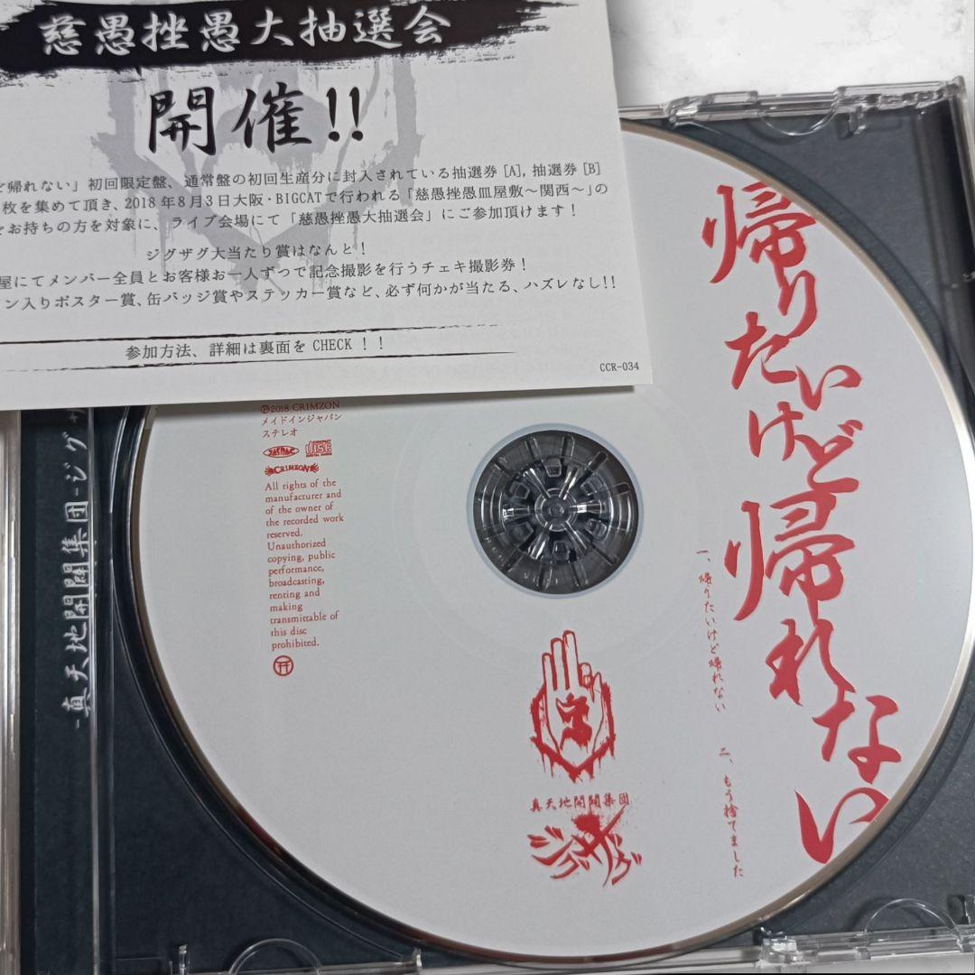 真天地開闢集団ジグザグ 帰りたいけど帰れない 初回限定盤 御朱印帳付き