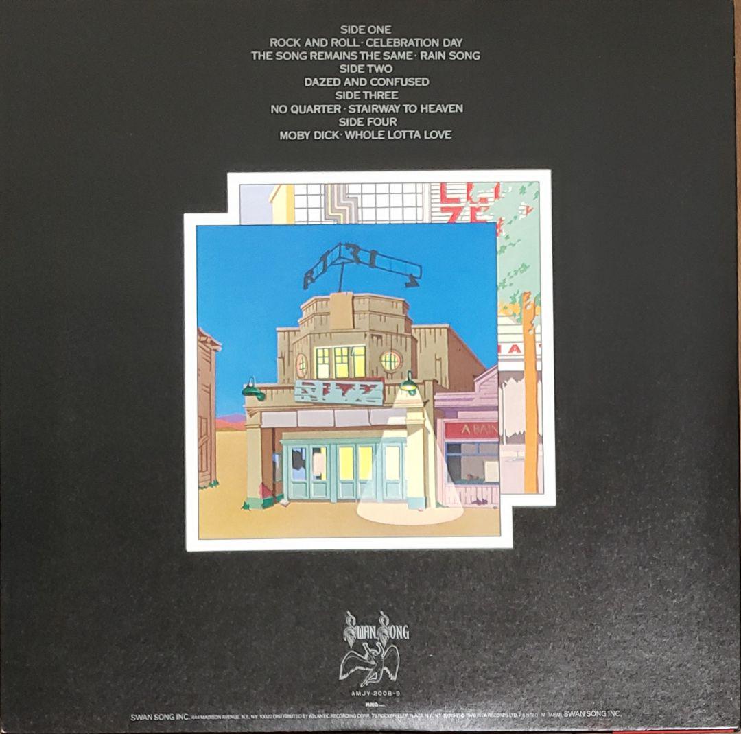 美品 LED ZEPPELIN 永遠の詩(熱狂のライヴ) 2枚組 LP