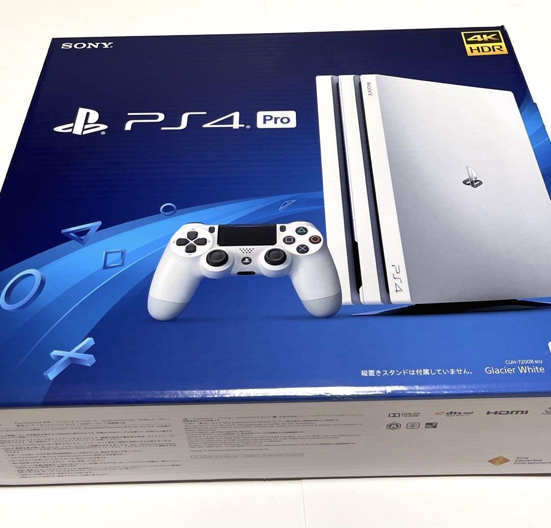 PlayStation4 - PS4 pro CUH-7200B glacier white オマケ付 保証有 Sony PS4 Pro Console Glacier White HDD 1TB PlayStation 4 CUH