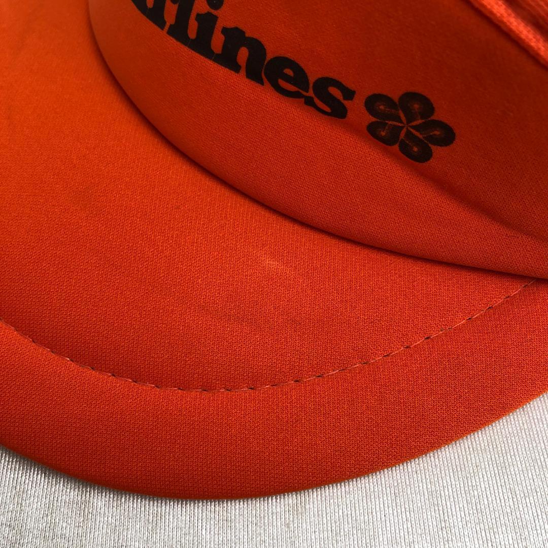 미국 구매품 캡 선 바이저 Aloha Airlines 오렌지