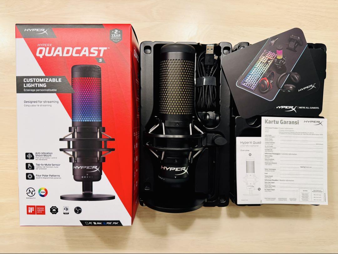 【ほぼ未使用】HyperX QUADCAST S RGB マイク