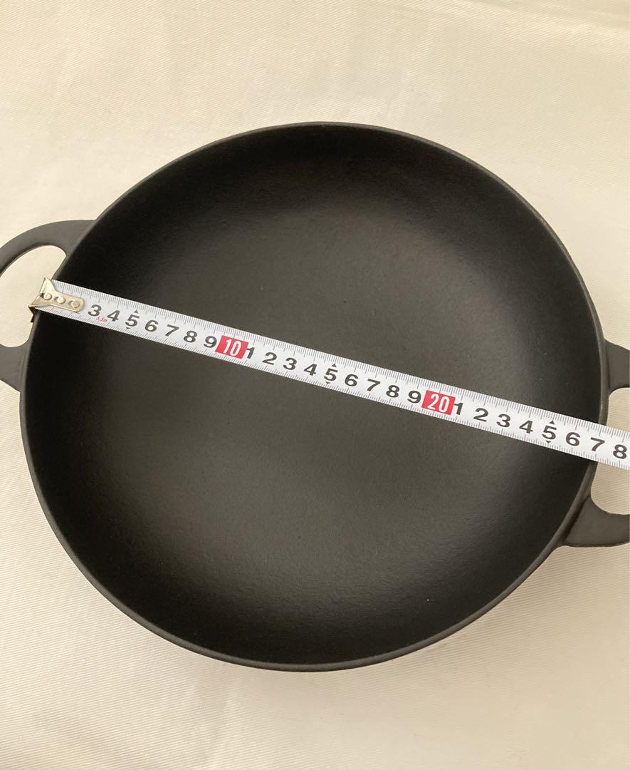 未使用★OIGEN 南部鉄器 ニューラウンド 万能鍋 27センチ☆キャンプ