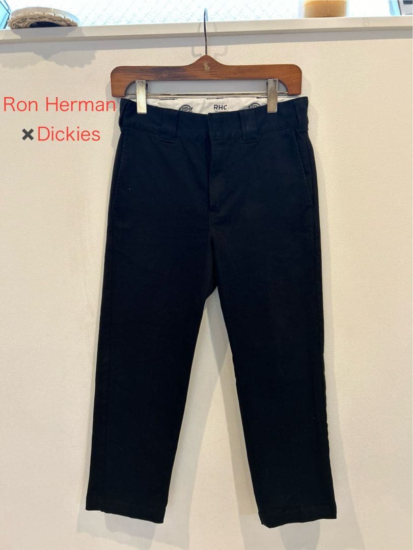 Dickies×RHC ロンハーマン別注 ストレッチコットンパンツ 黒　30　M