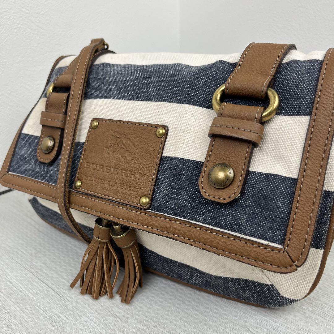 Burberry ブルーレーベル　ショルダーバッグ ホースロゴ BURBERRY BLUE LABEL - 希少 バーバリーブルーレーベル