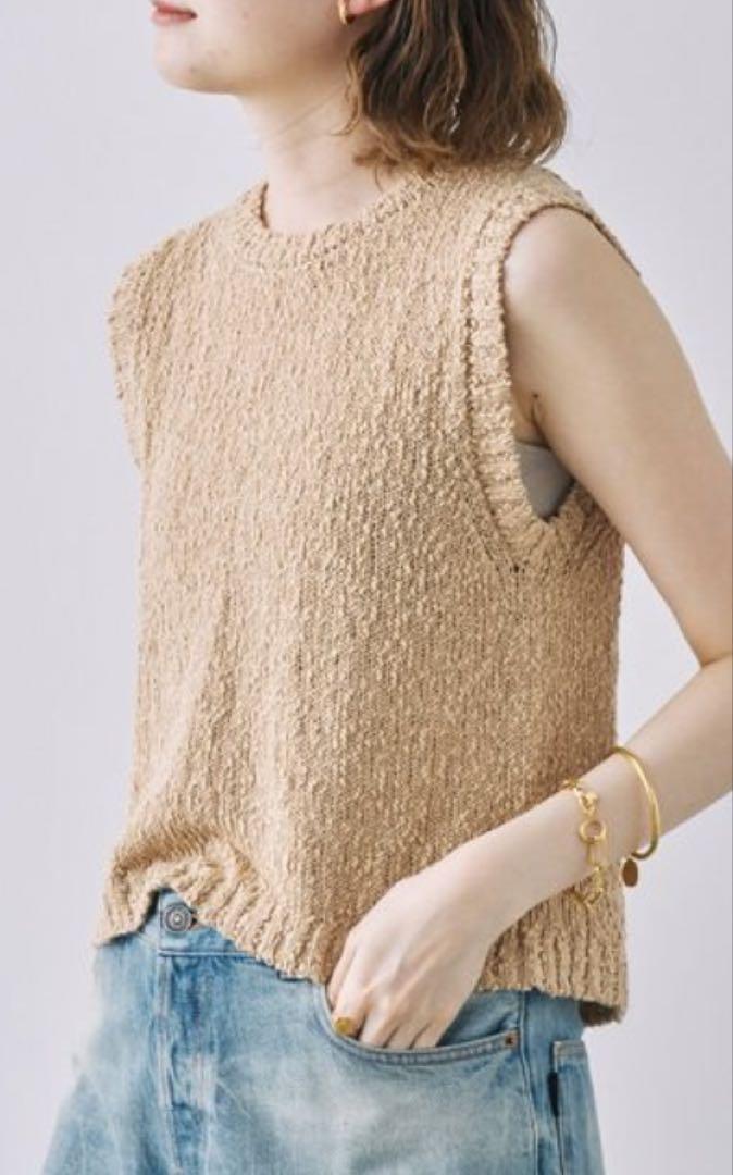 【美品】BABYLONE バックスリットノースリプルオーバー