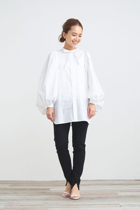 安い初売 yori リボンパフスリーブブラウス ヨリ シャツ/ブラウス(七分/長袖) 安い初売 yori リボンパフスリーブブラウス ヨリ シャツ/ブラウス(七分/長袖)