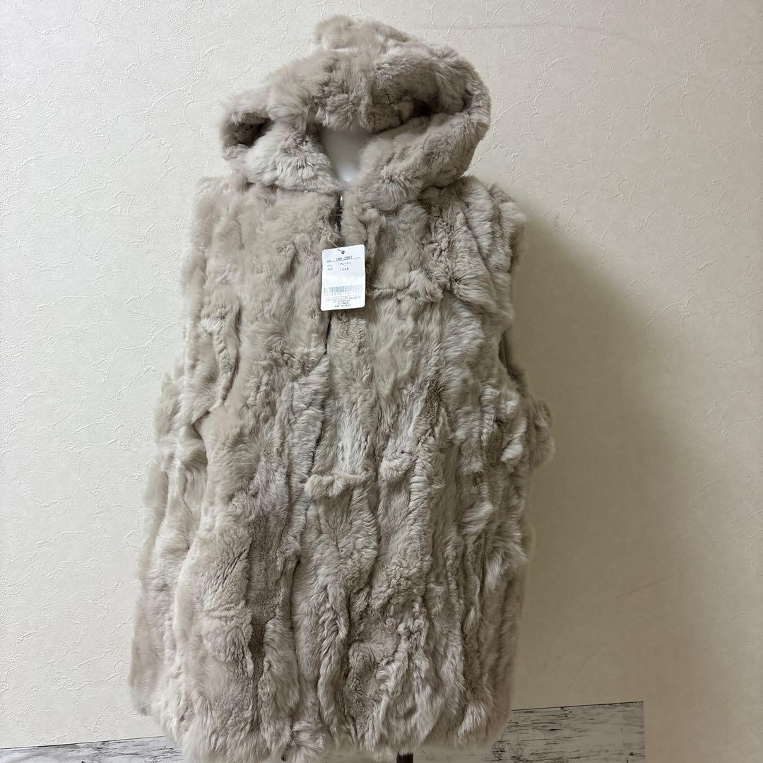 tiedeur レッキス コンビデザインロングベスト モカ ２ＬXL LL