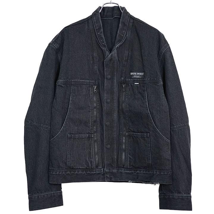 FOLD COLLAR DENIM JACKET