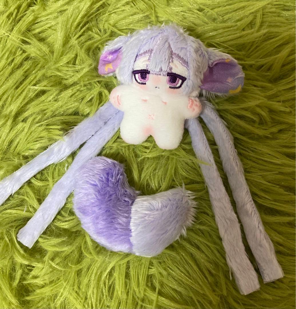 自作ぬいぐるみ 紫の子目立った傷や汚れなし