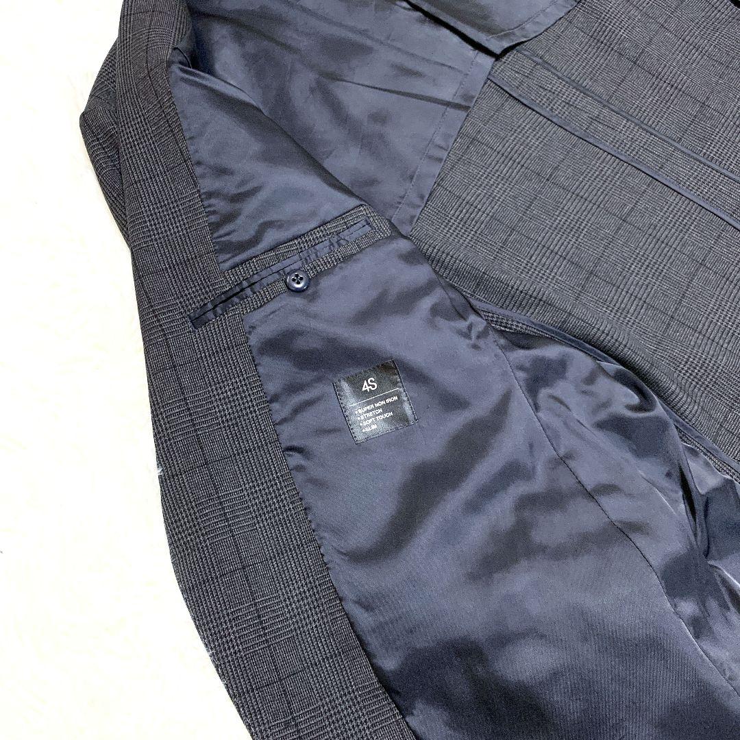 【良品】SUIT SELECT　スリーピース　グレー　２つボタン　LLサイズ