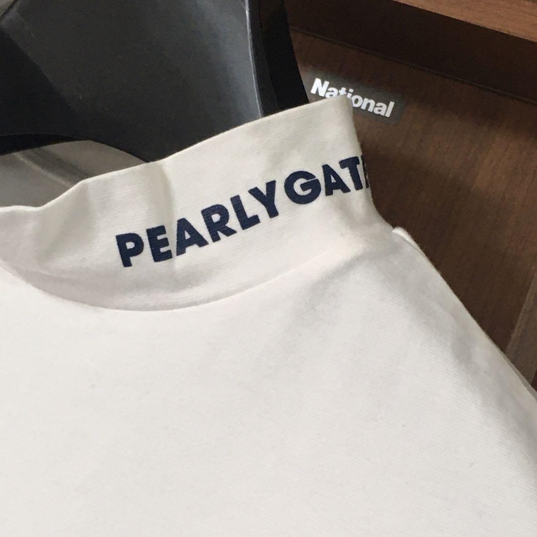 良品 パーリーゲイツ ハイネック モックシャツ 2 白 pearly