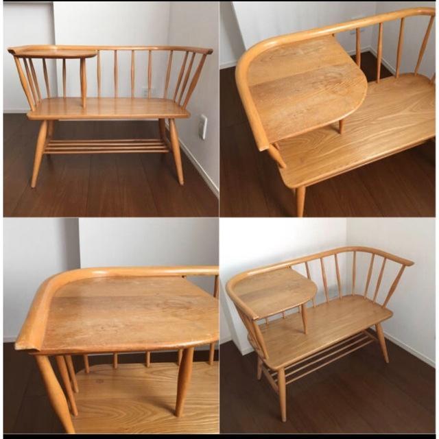 ヴィンテージ Ercol テレフォンベンチ アーコール
