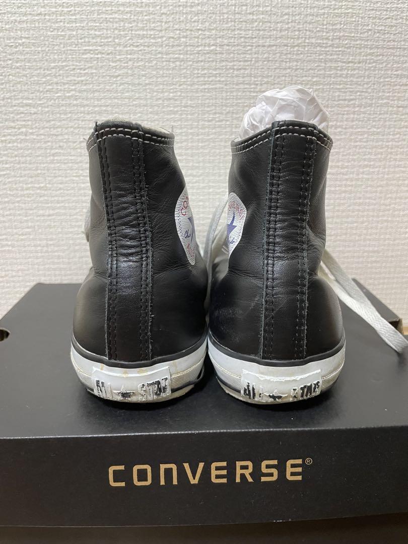 F　CONVERSE ALL STAR レザーブラック