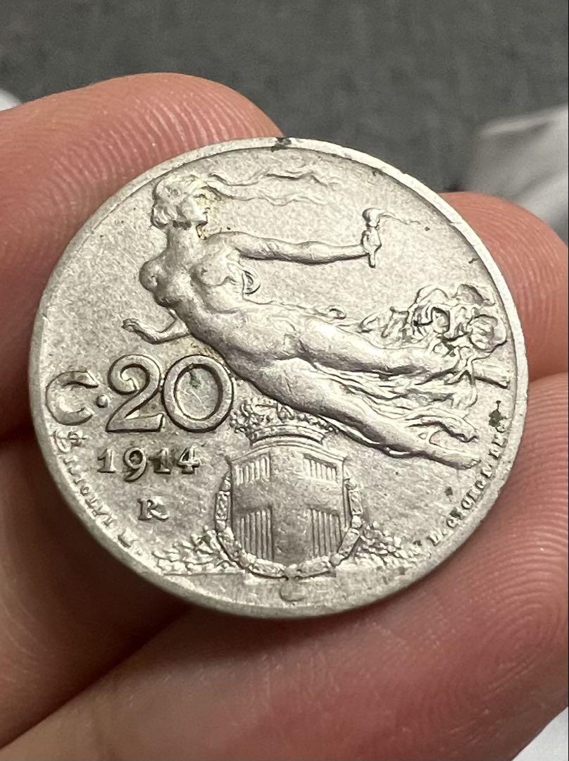 イタリア 1914年 美品 コイン 古銭 海外コイン - メルカリ