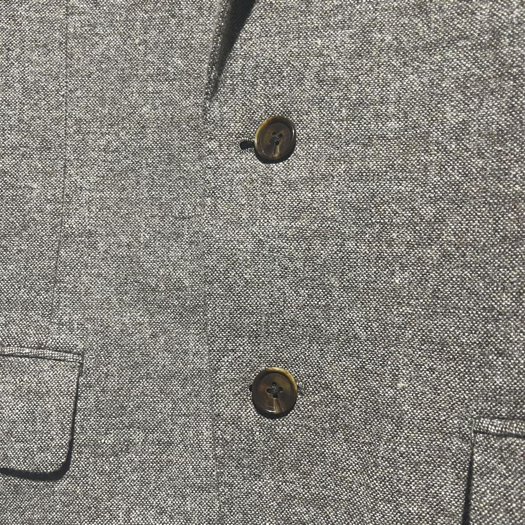 british wool blend テーラードジャケット 48 ベージュ 英国