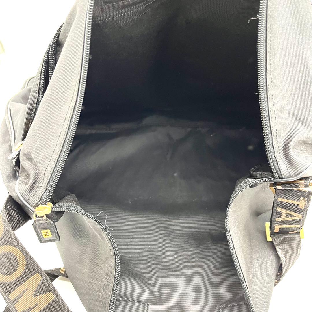 FENDI 2way Nylon Bostonbag Black FENDI 2way Nylon Bostonbag Black