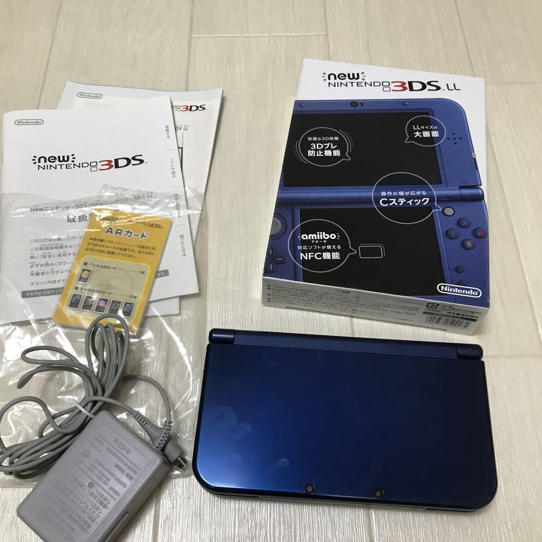Newニンテンドー3DS LL メタリックブルー 充電器付 - メルカリ