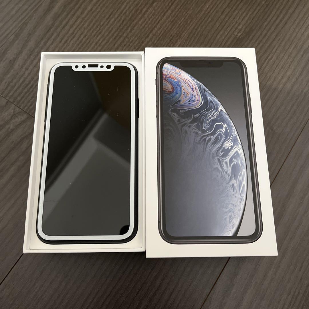 iPhoneXR Black 64GB☆付属品未使用☆使用期間2年