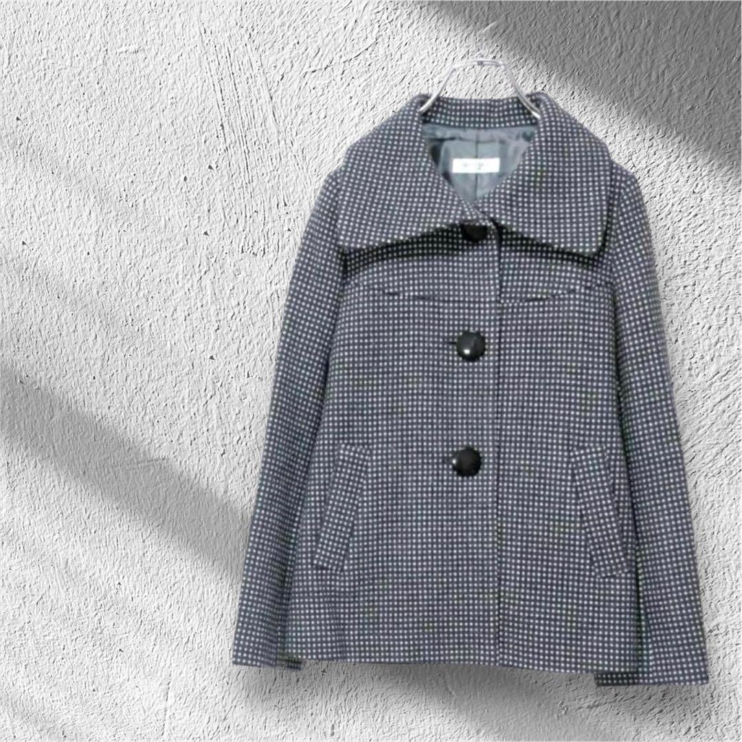 美品✨ オフオン コート ジャケット 【M】 ウール100% ベルト付き