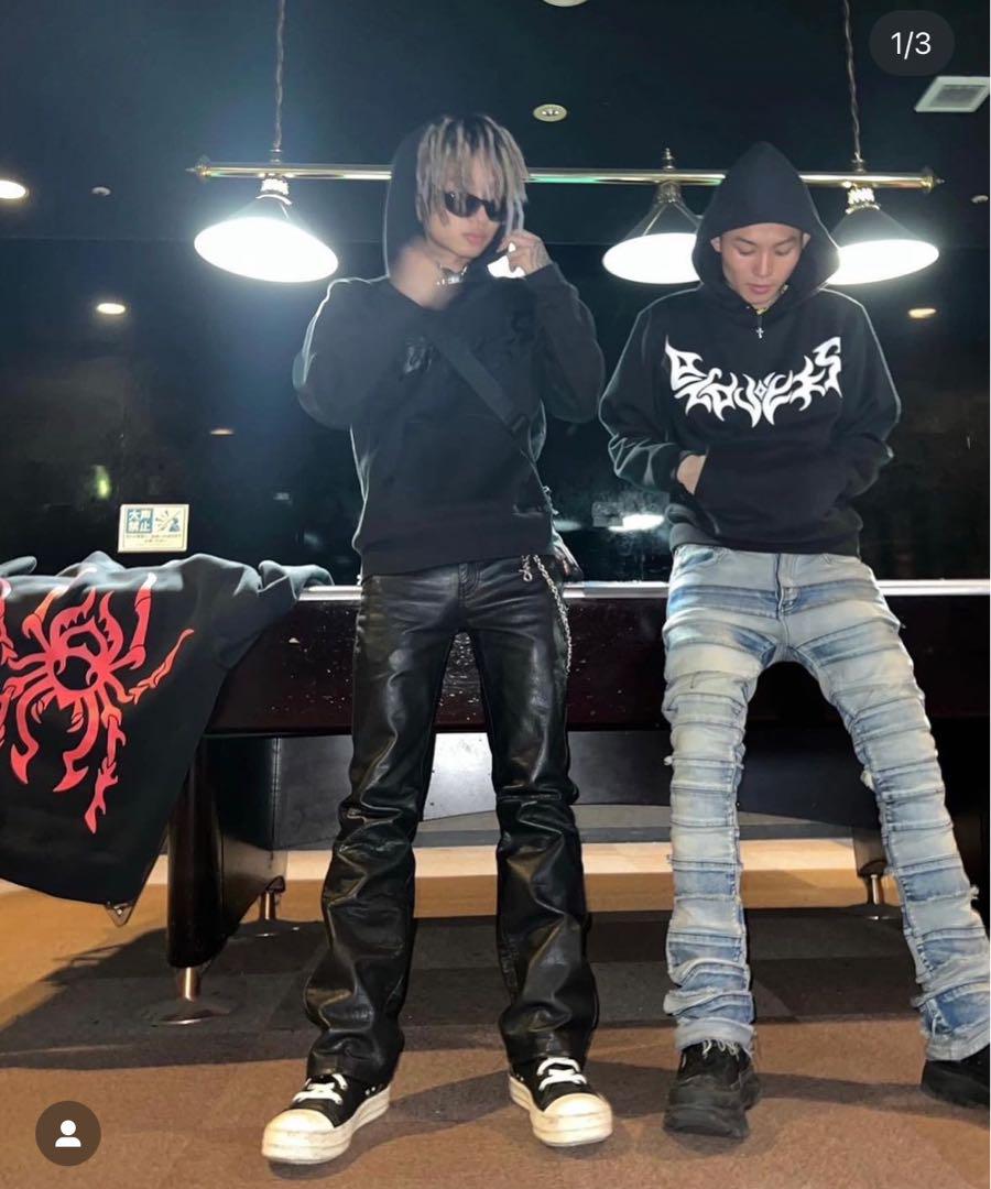 DARK KNIGHT LEATHER JEANS Cozy mnml