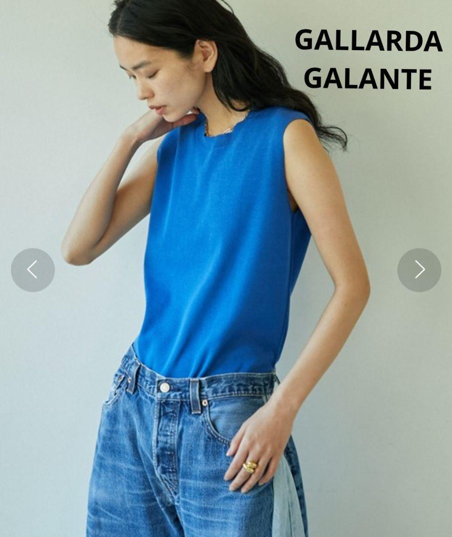 GALLARDAGALANTE ガリャルダガランテ　アイスコットンノースリーブ