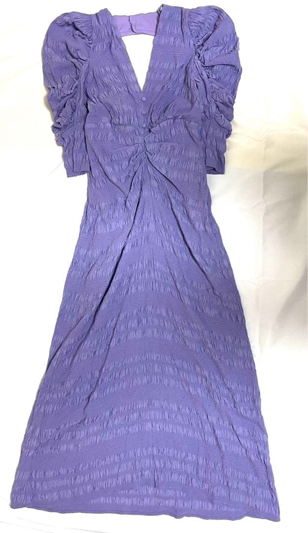 【美品】Ameri Vintage バックオープンギャザードレス