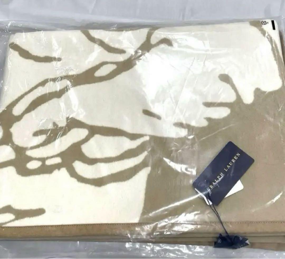 ラルフローレン　ハーフコットン　ブランケット　新品・タグ付き