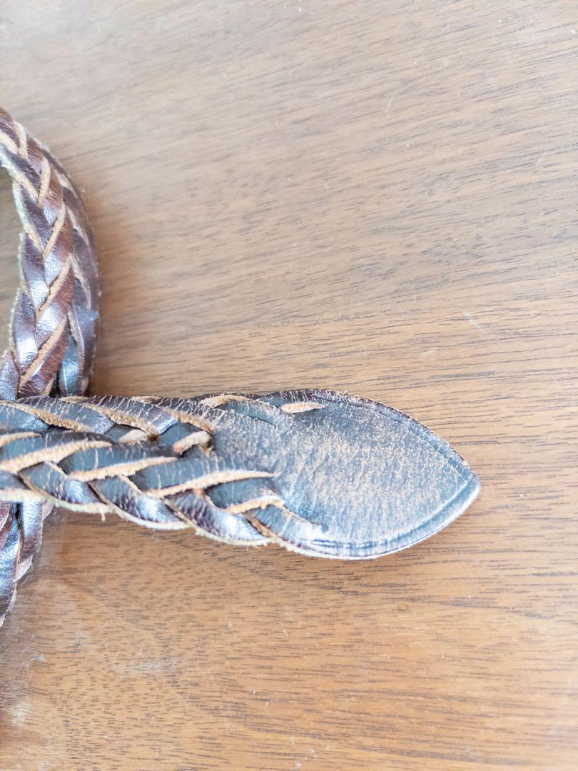 小物 Whitehouse Cox / 32mm PLAITED BELT