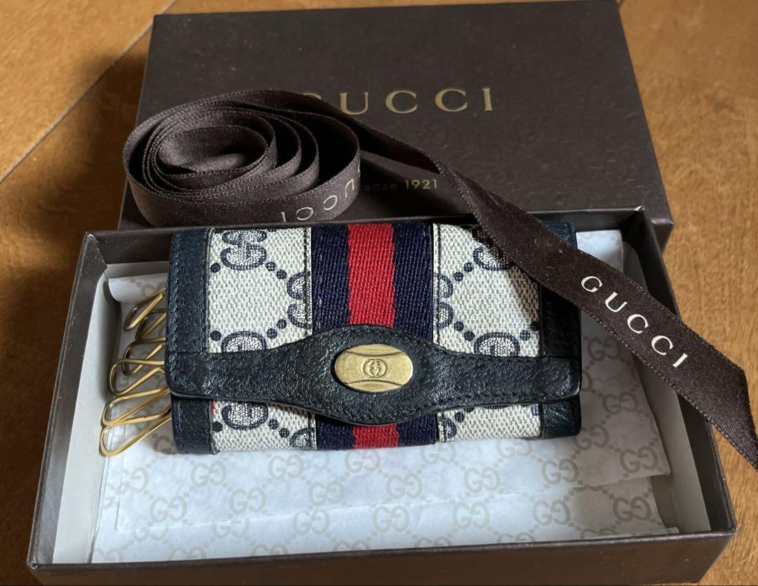 OLDGUCCI GGパターン シェリーラインキーケース