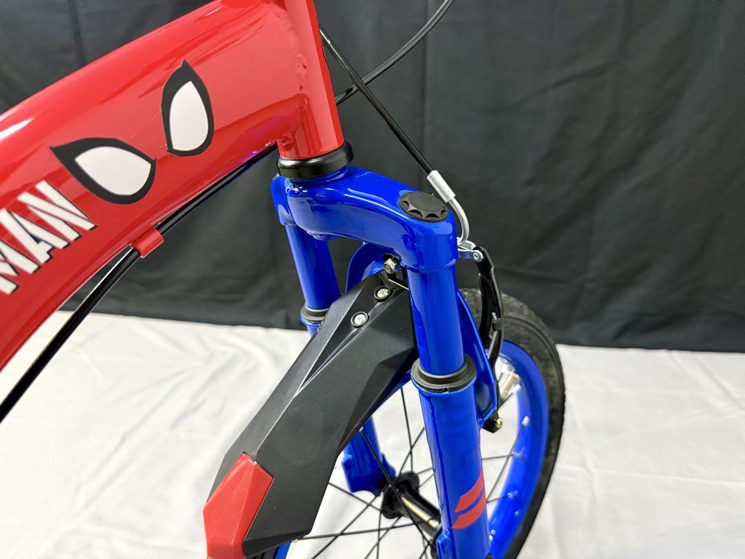 16インチ SPIDER-MAN 子供用自転車 補助輪付き サスペンション付き