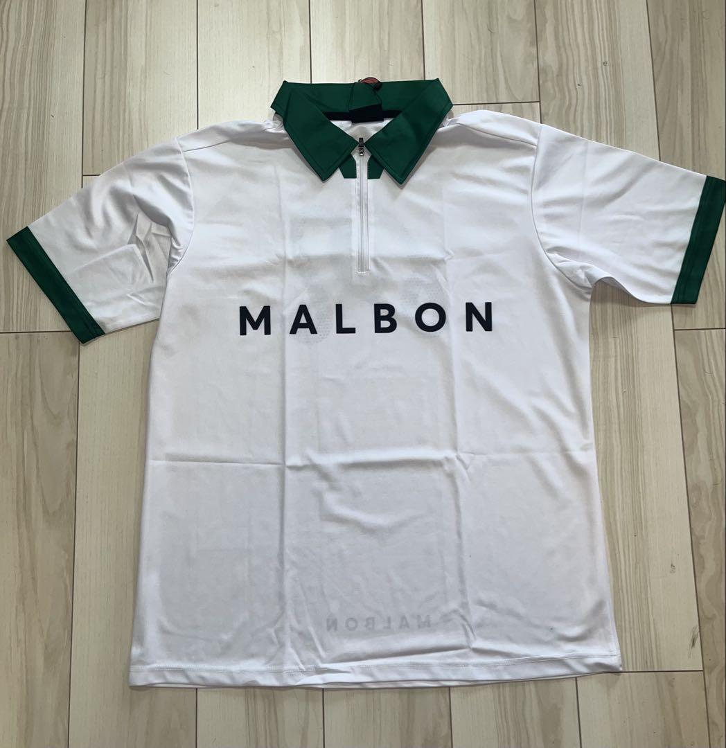 白 L マルボンゴルフ MALBON GOLF ポロシャツ 即日 - メルカリ