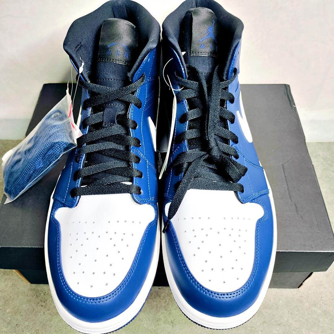 新品 ナイキ エアジョーダン1 MID NAVY 32cm 554724-401