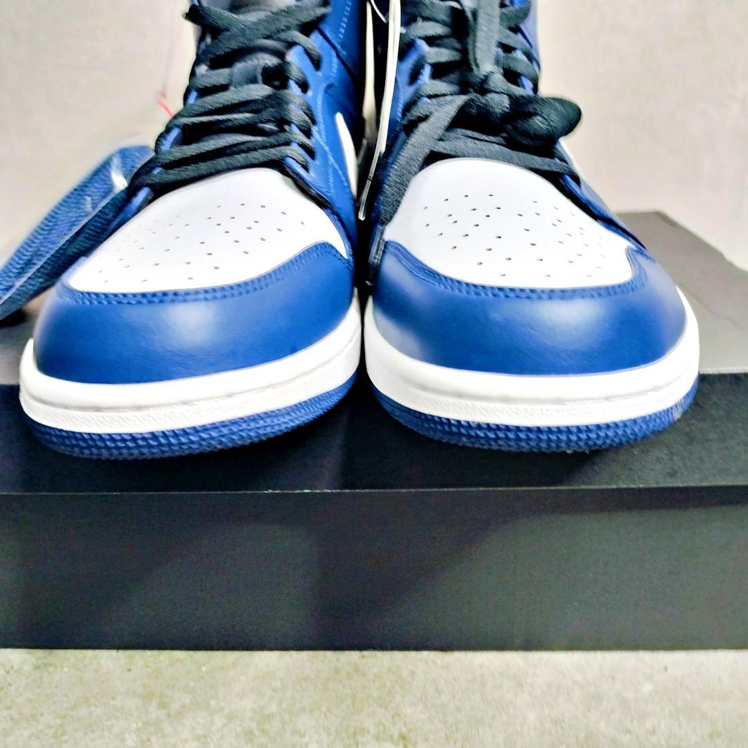 新品 ナイキ エアジョーダン1 MID NAVY 32cm 554724-401