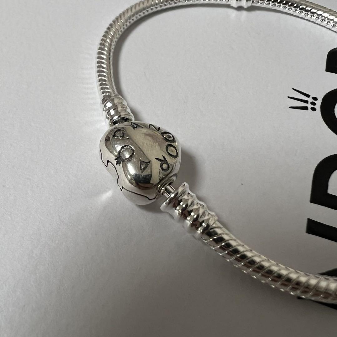 Pandora ハート スネークチェーン ブレスレット 20(約18cm