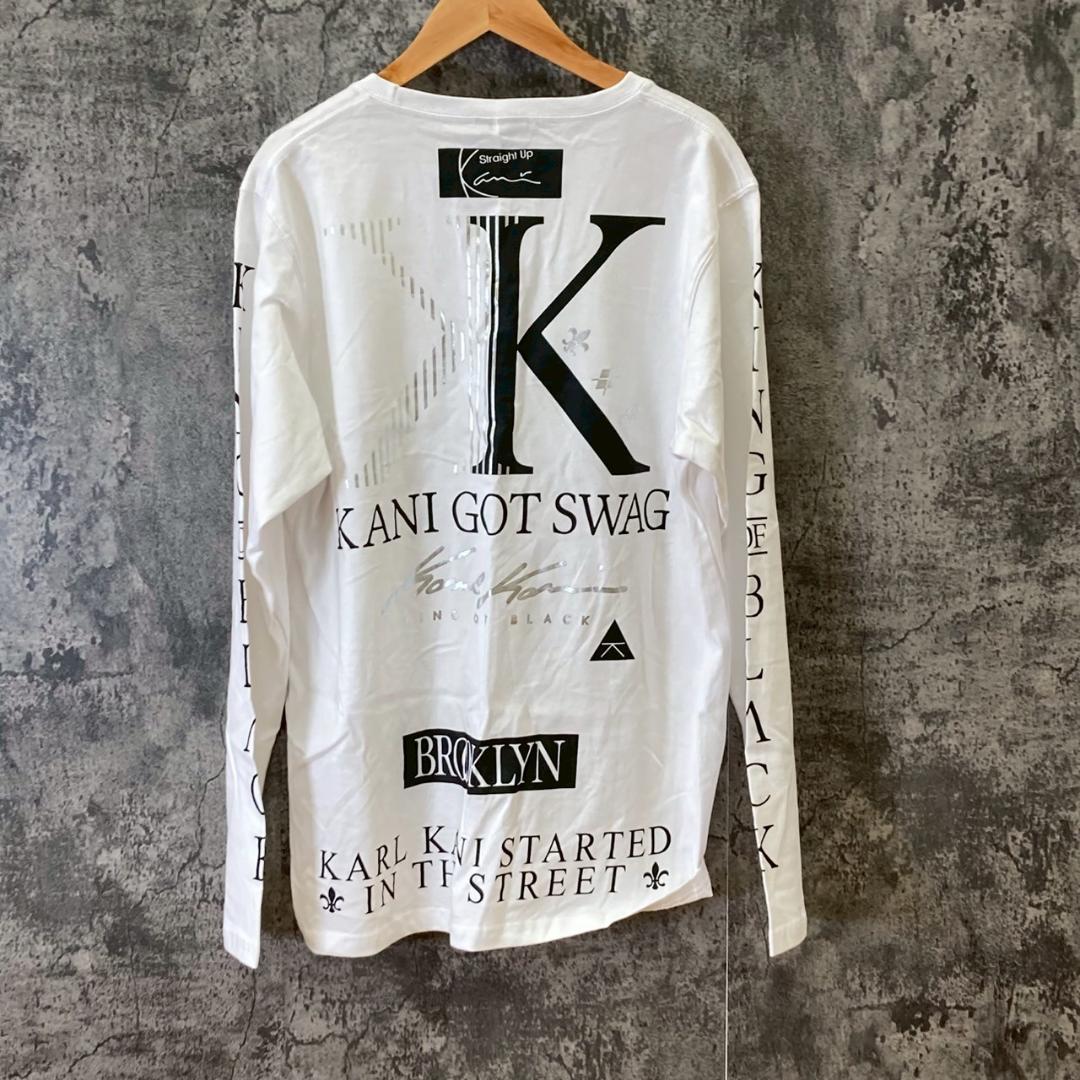 KARL KANI◆カールカナイ ロンT Small Signature Tribal [white] ✨KARL KANI✨カールカナイ♡長袖Tシャツ♡ロングTシャツ♡白