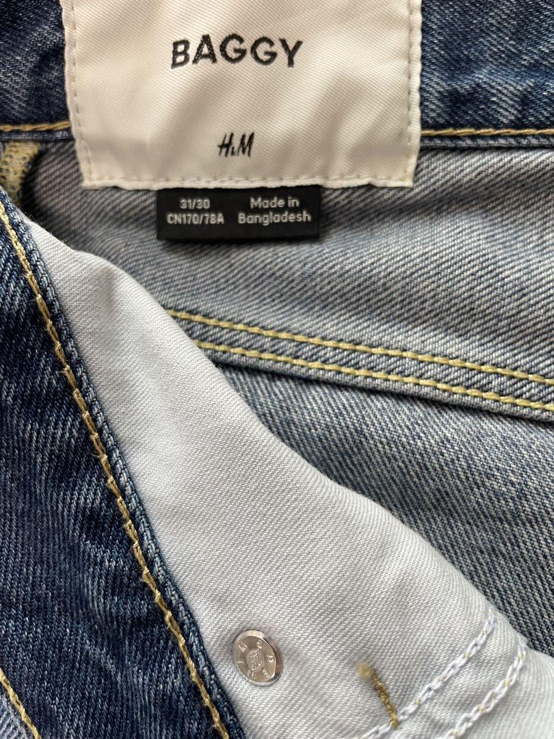 【H&M BAGGY 31/30】　Mサイズ相当　バギーデニム