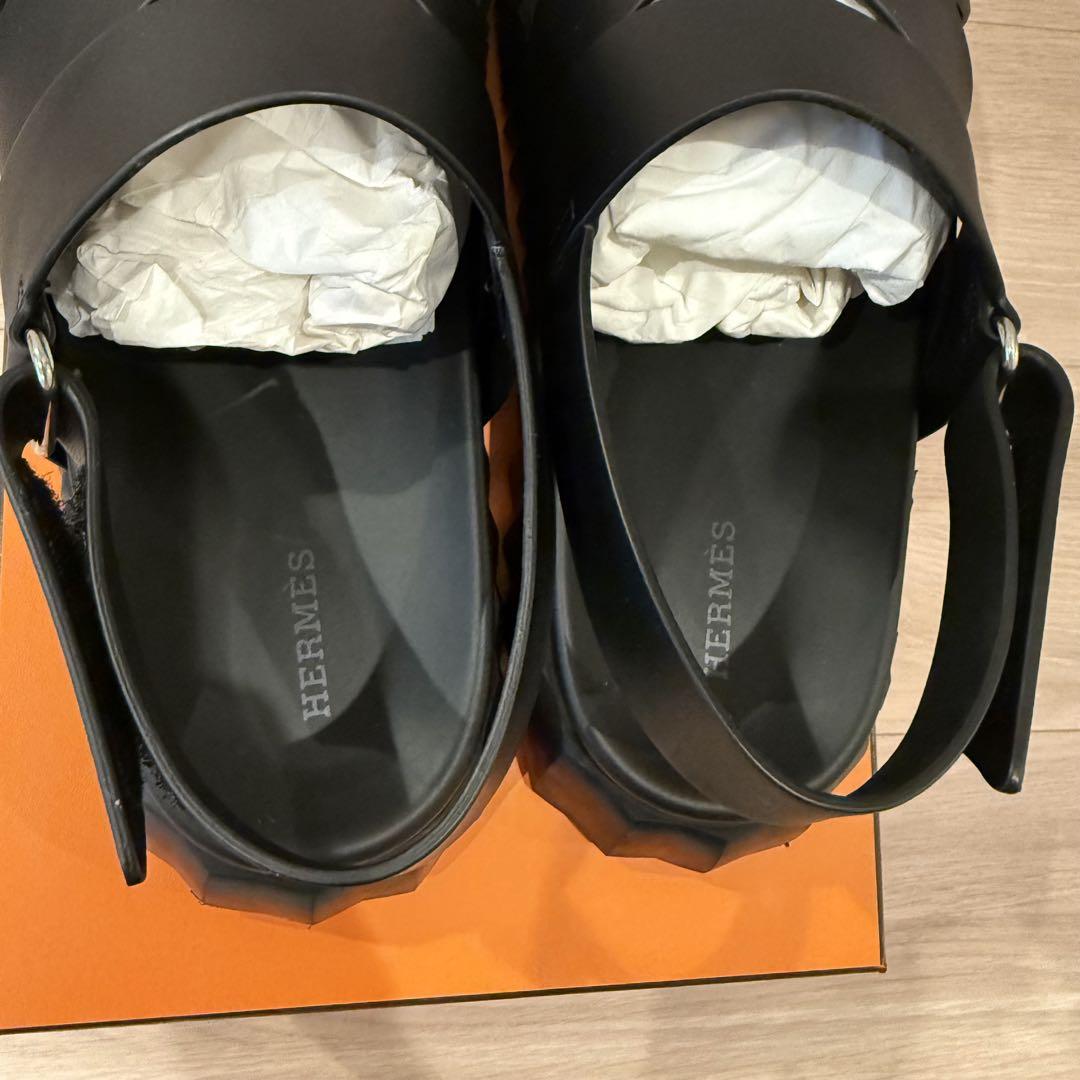 エルメス HERMES エレクトリック サンダル サイズ42 ブラック