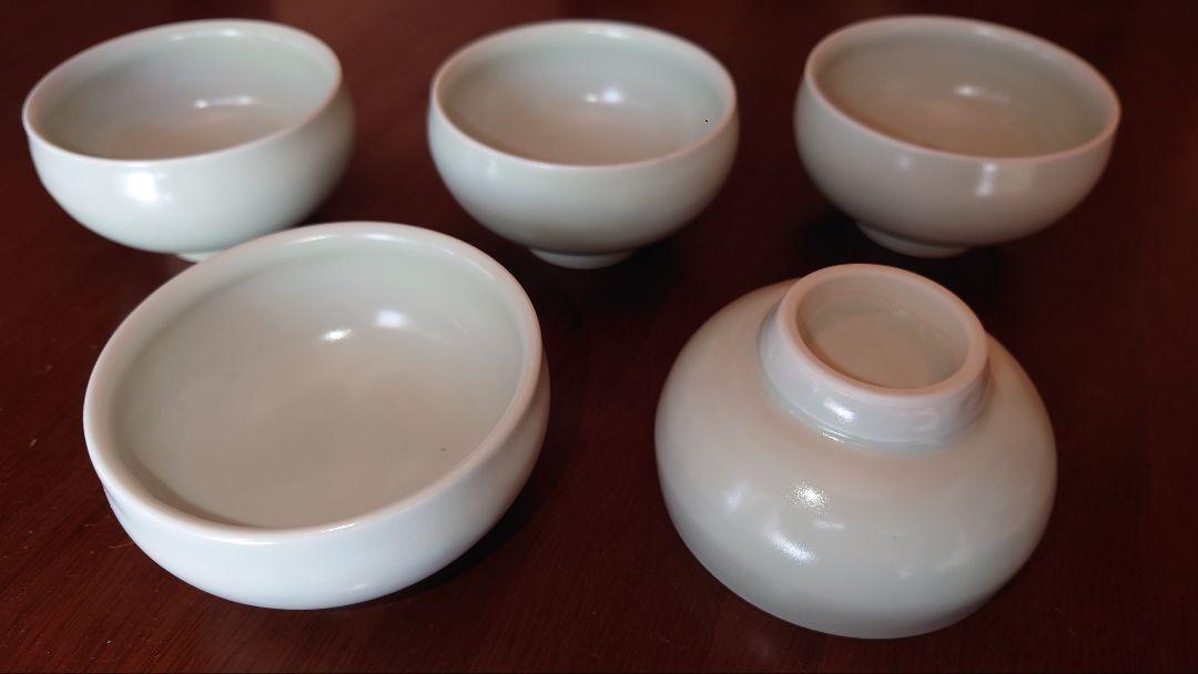 白磁湯呑み茶碗５客