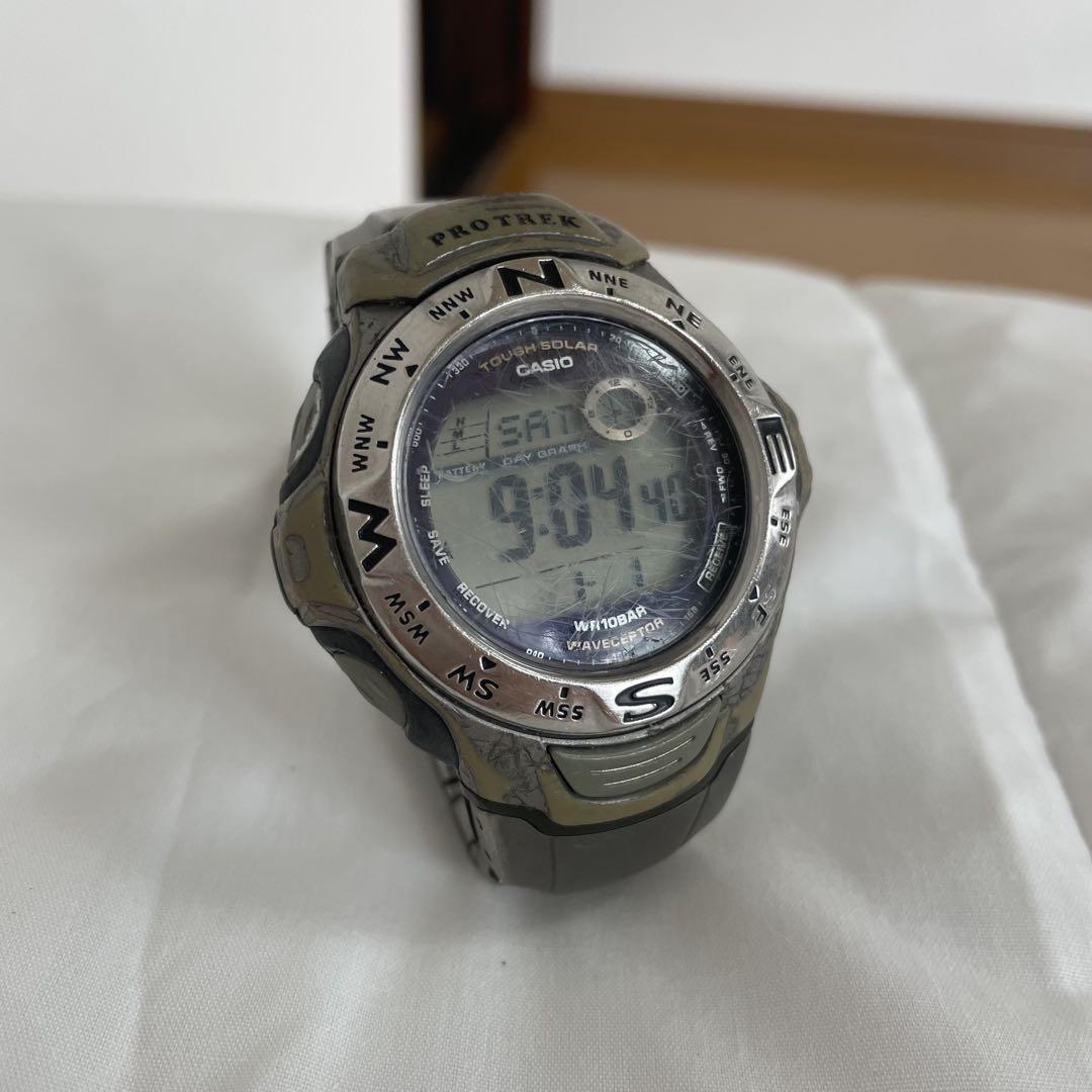 【CASIO】プロトレック PRW-100TJ タフソーラー 電波時計 方位計付