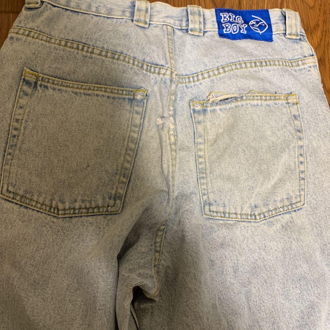 NEW安い POLAR SKATE BIG BOY デニム light blue 17LZ4-m19449312237 豊富なセール