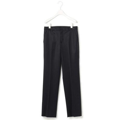 P486新品23区ファインネスウール パンツ黒44￥24200