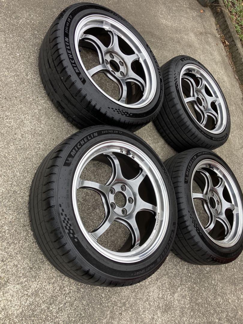 ADVAN Racing RG-D2 パイロットスポーツ5 225/45R17